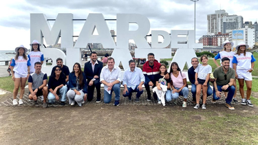 Furor por el nuevo selfie point de Mar del Plata