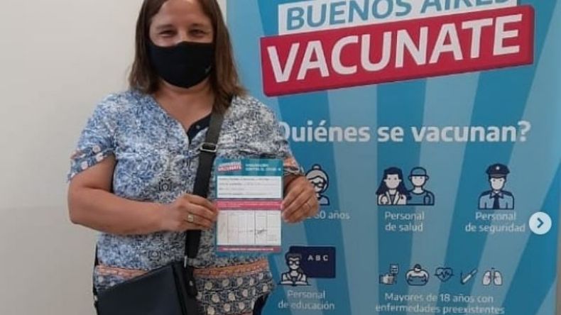 Carrizo recibirá la segunda dosis el 1º de marzo..