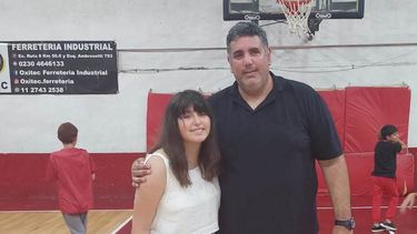 Sebastián Silva junto a su hija&nbsp;