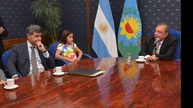 Bivort con Zúccaro, en la presentación de ayer..