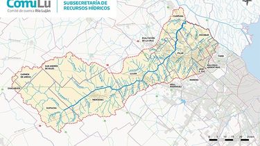Así es el nuevo mapa de la cuenca del río Luján.