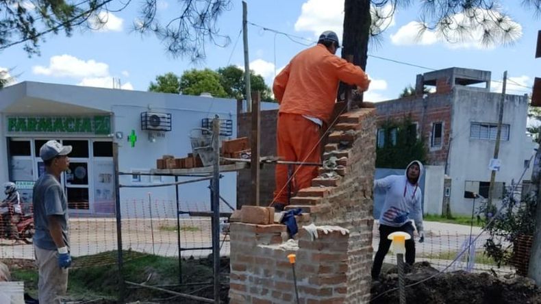 La entrada comenzó a reconstruirse días atrás. .