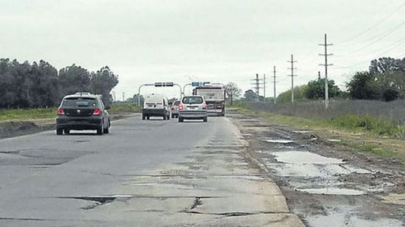 La ruta 6, siempre en la mira debido a su deterioro..