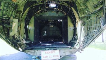 El interior del Hércules emplazado en el Cenotafio de Malvinas, donde ocurre una de las escenas apocalípticas de El Eternauta.&nbsp;