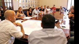 A LA MESA. Ducoté se reunió con responsables de Centros de Atención..