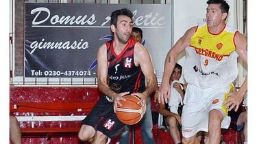 Leandro Hasenauer en acción..