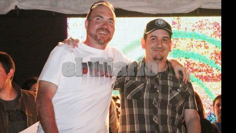Federico Rosso junto a Leandro Martinelli, de Radio Kapital..