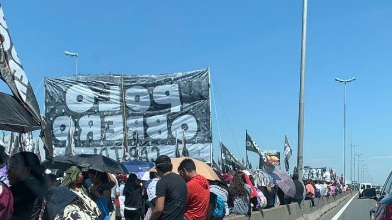 BLOQUEDA. Así estuvo Panamericana y 197 durante varias horas..