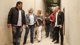 TOUR. Gremialistas y funcionarios inauguraron los recorridos por la maternidad..