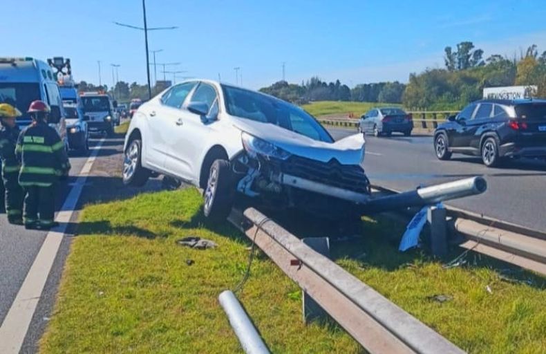 El accidente ocurrió a la altura del kilómetro 45,5 sentido al norte