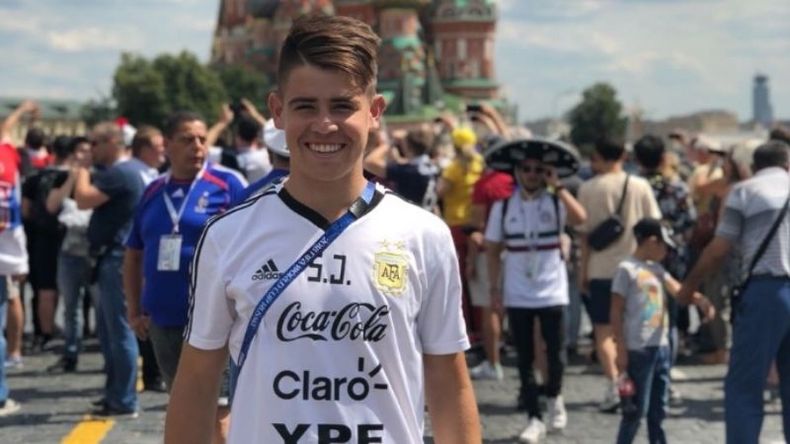 Plaza Roja. Franco Camargo pasó días inolvidables en Rusia. .