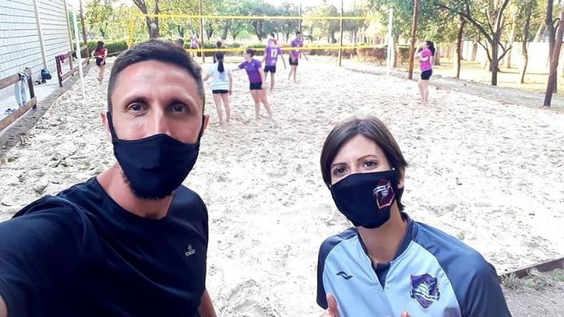 Laneri junto a Carla Patiño, quien quedará a cargo de Sinergia..