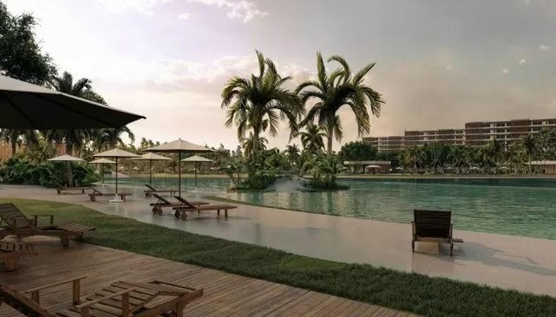 Surf Village de Luján tendrá locales comerciales, coworking y gastronomía.