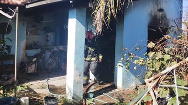 La vivienda en la que ocurrió el trágico incendio.