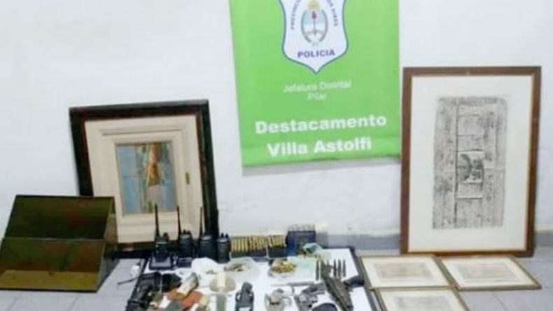 En su casa tenía un arsenal..