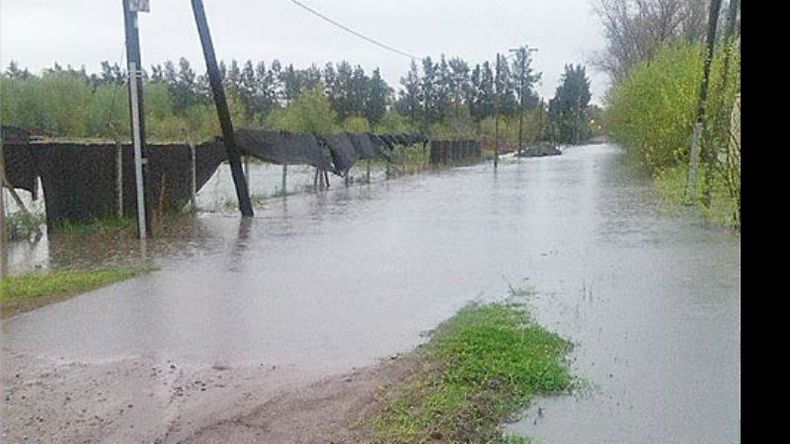 Calle Chazarreta, en Villa Rosa (Yan Zolezzi)..