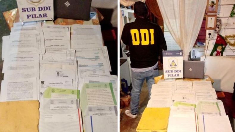 DOCUMENTACIÓN. Fue encontrada por la policía en una vivienda de Peruzzotti. .