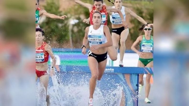 CAMPEONA. Casetta logró la clasificación en el Iberoamericano..