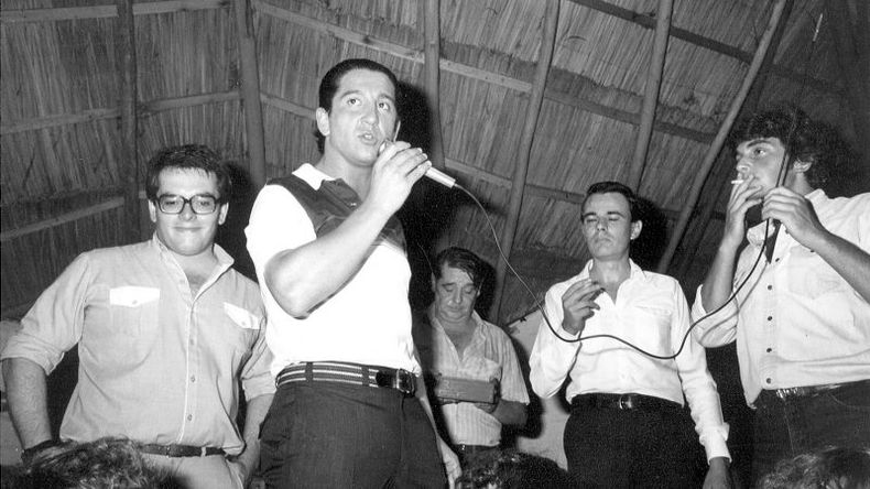 Triqui Parra, Gustavo Saineti, Jorge Manfredi, Héctor Severini y Gustavo Lagomarsino (foto archivo El Diario)..