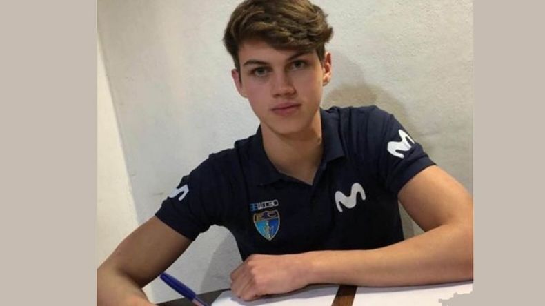 Lucas Giovannetti firmó en Madrid..