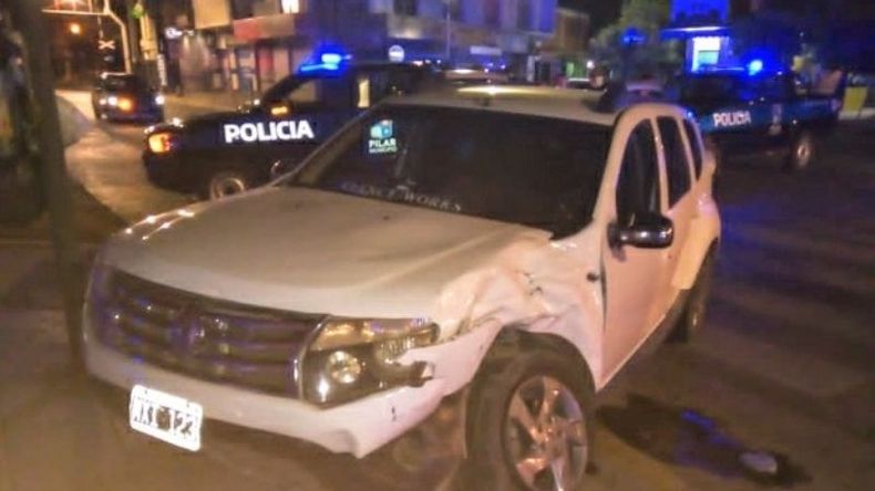 El choque se produjo frente a la estación del ferrocarril Belgrano Norte. .