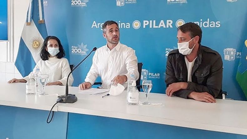PRESENTE. Achával dio su primera conferencia de prensa presencial desde el inicio de la pandemia..