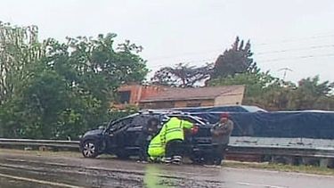 El choque se produjo a la altura del Kilómetro 62 de la autopista Pilar Pergamino.&nbsp;