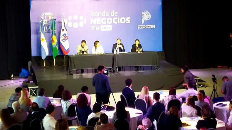 Las palabras inaugurales de la ronda de negocio fueron pronunciadas por el intendente Federico Achával.&nbsp;