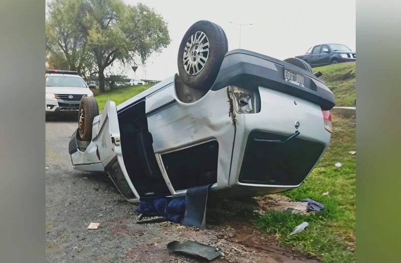 El auto se desplazaba con tres ocupantes.&nbsp;