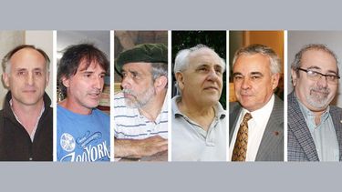 SANTIAGO PIERMARINI (Presidente de Scipa), GUSTAVO SUÁREZ (Vice de la Cámara de Comercio de Del Viso), NORBERTO OLIVA (Expresidente del foro de Seguridad), JOSÉ DOMENECH (Exdocente de educación cívica), HÉCTOR SEVERINI (Presidente del Rotary) y MANUEL VÁZQUEZ (Actor y director)..