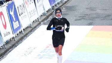 Daiana Ocampo en el Maratón de Japón.