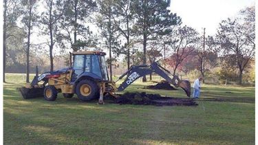TERRENO. En el Cenotafio se prepara la pista para recibir al Hércules..