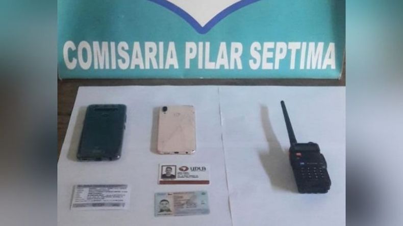 Lo incautado por la policía..