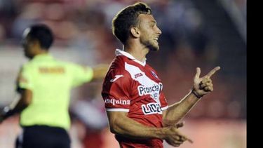 DEBUT. Rinaldi encontró el desahogo el lunes ante Chicago para marcar su primer gol en la A..