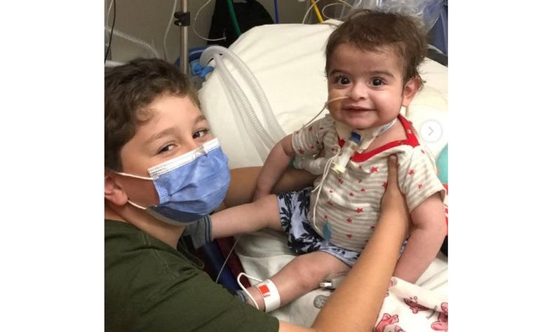 Felipe y Milo se reencontraron en el Hospital Garrahan.