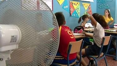 ola de calor sin fin: llegan ventiladores a todas las escuelas de pilar