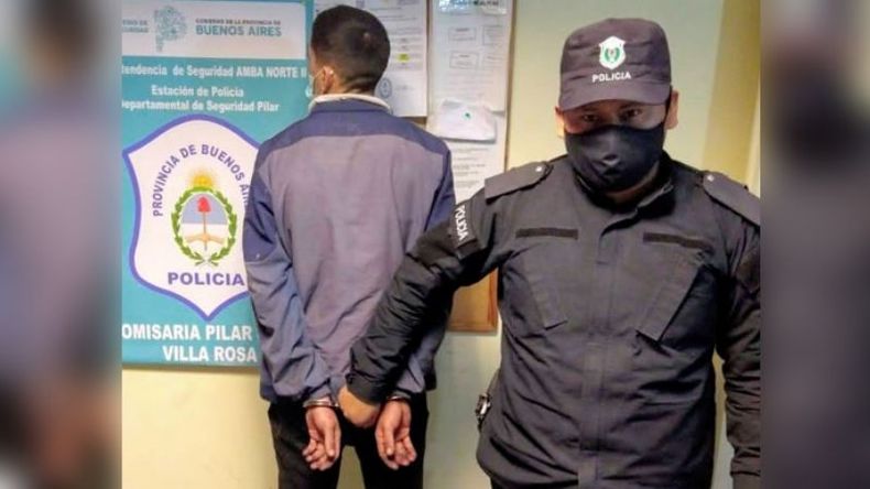 DETENIDO. Cayó luego de un allanamiento en barrio Boggio..