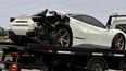 ¡que dolor! choco una ferrari valuada en mas de un millon de dolares