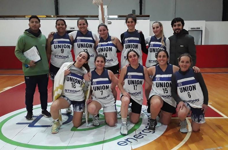 La formaci&oacute;n de Uni&oacute;n de Del Viso que compite en la Liga Municipal de B&aacute;squet.