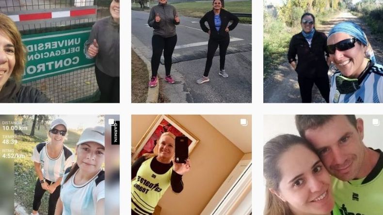 Las redes se llenaron de corredores del Caldara´s Team..