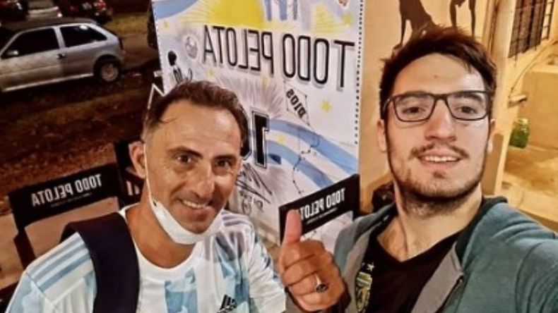 Latorre junto a Matías Lagomarsino..