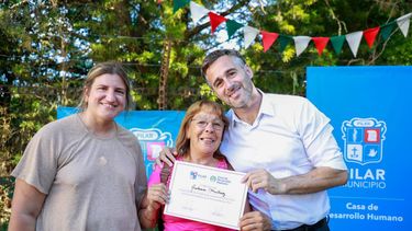 Federico Achával despidió el año en la Casa de Desarrollo Humano del barrio Salas.&nbsp;