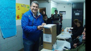 VOTÓ EN LA LONJA. D’Onofrio terminó contento por el resultado..