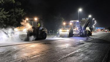 Los trabajos nocturnos en Panamericana se realizan entre las 21 y las 4.