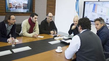 ENCUENTRO. Ducoté recibió a los desarrolladores de un parque Pyme..