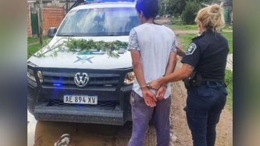 El sujeto fue aprehendido en la localidad de Lagomarsino en la tarde de ayer. .