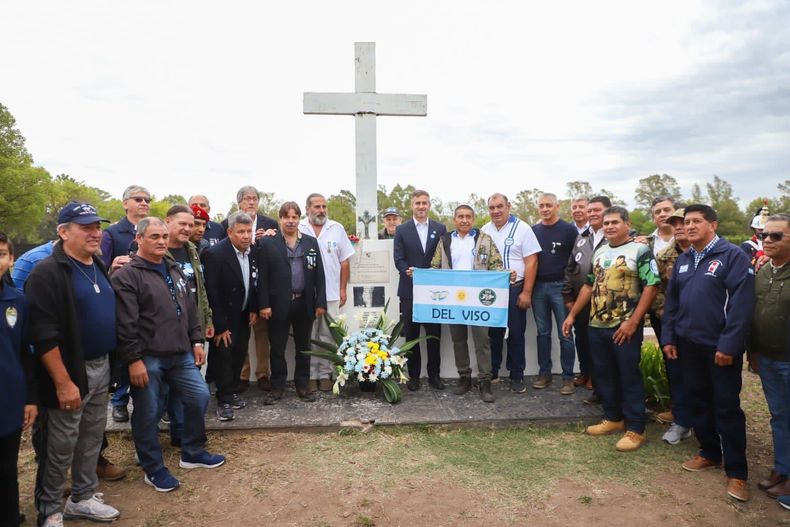 En el Centoafio de Malvinas ayer se conmemoraron los 41 años del inicio de la guerra con homenajes a los caídos y a los veteranos de Pilar.&nbsp;