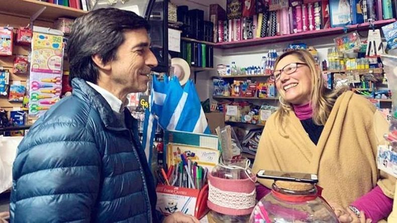 CORTE. Lagomarsino busca que los vecinos acompañen su proyecto local..