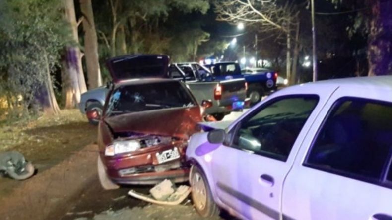 El accidente se produjo en la intersección de Guido y Miguel Cané. Foto: @juancaimpacto.