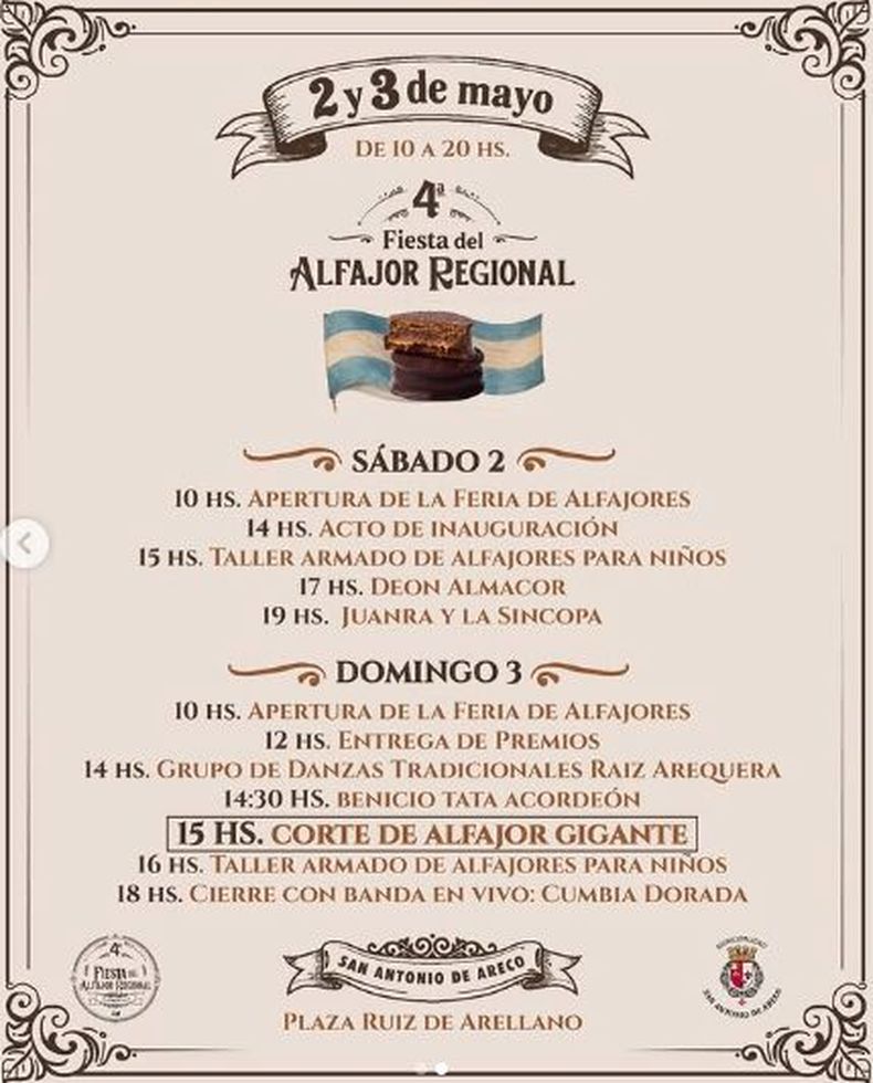 Flyer del evento. (diasdeareco.com.ar).